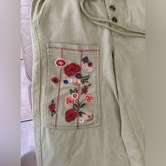 Anthropologie Pilcro Embroidered Wide Leg Pants - Picture 8 of 15